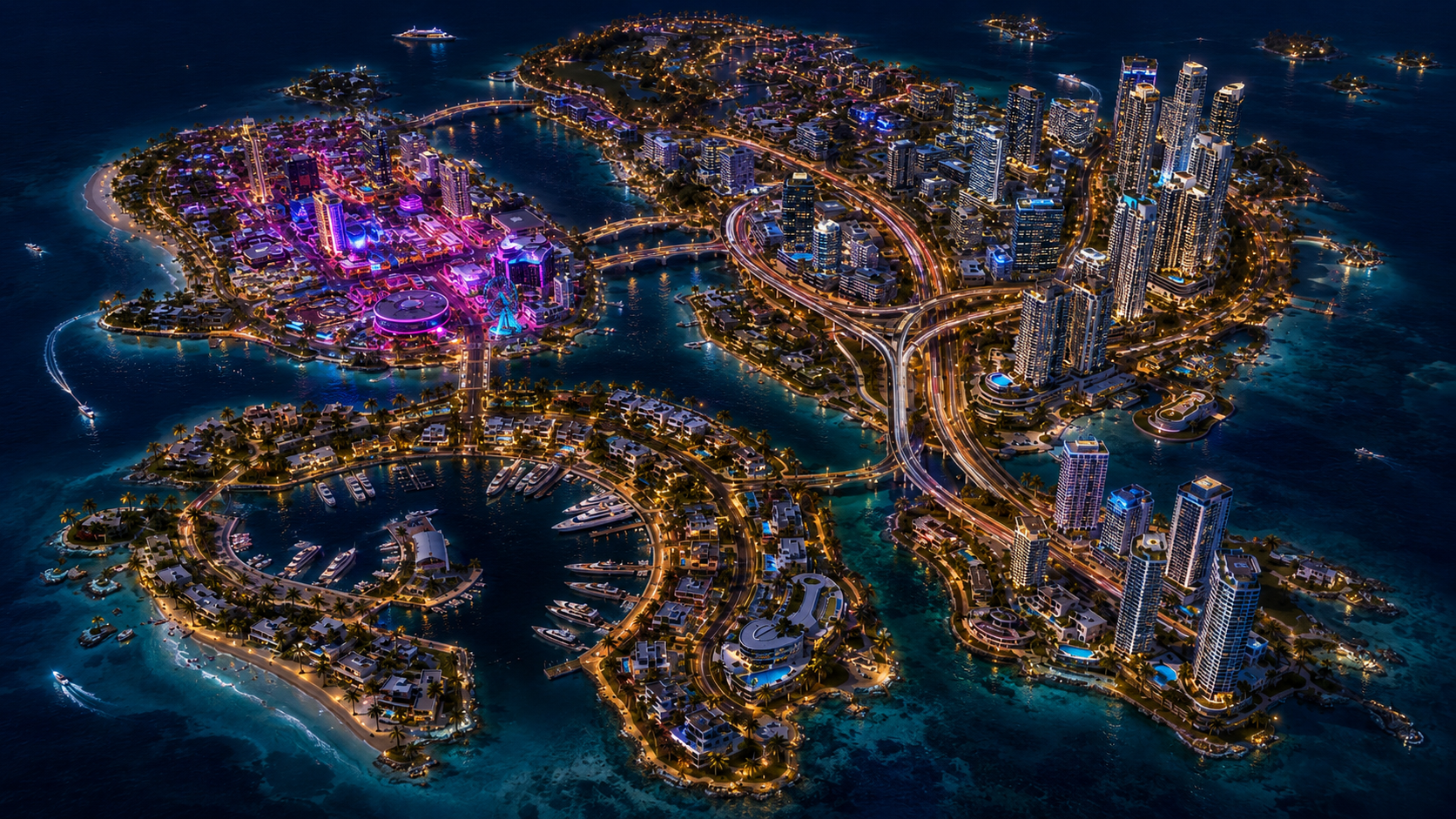 Xadu Vice City clean city map preview
